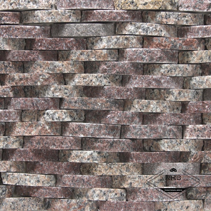 Фасадный камень Плетёнка — Гранит Капустинский в Курске